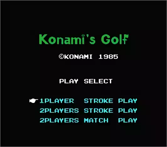Image n° 3 - titles : Konami's Golf