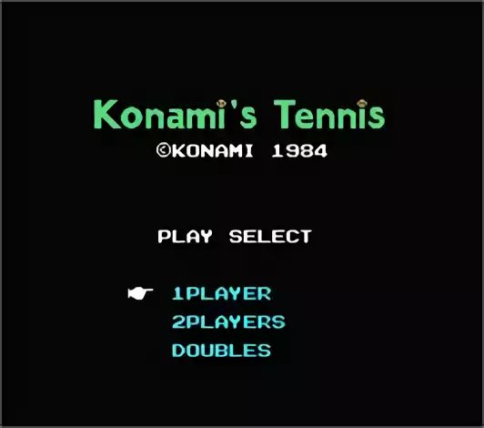 Image n° 3 - titles : Konami's Tennis