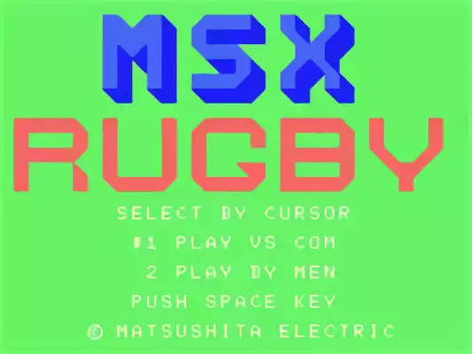 Image n° 4 - titles : MSX Rugby
