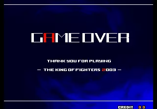 Image n° 1 - gameover : The King of Fighters 2003 (Japan, JAMMA PCB)