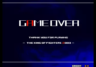 Image n° 1 - gameover : The King of Fighters 2003 (NGH-2710)