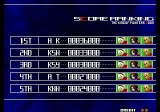 Image n° 2 - scores : The King of Fighters 2003 (Japan, JAMMA PCB)