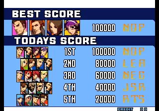 Image n° 4 - scores : The King of Fighters 2001 (NGM-262)