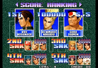 Image n° 3 - scores : The King of Fighters '96 (NGH-214)