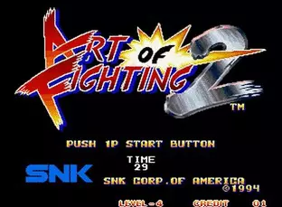 Image n° 2 - screenshots  : Art of Fighting 2 - Ryuuko no Ken 2 (NGH-056)