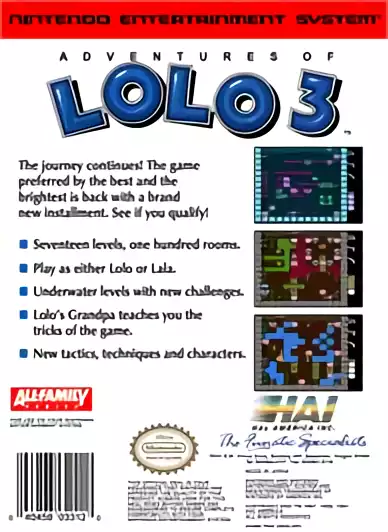 Image n° 2 - boxback : Adventures of Lolo 3