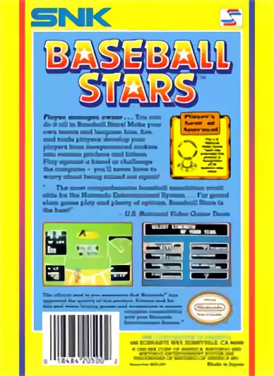 Image n° 2 - boxback : Baseball Stars