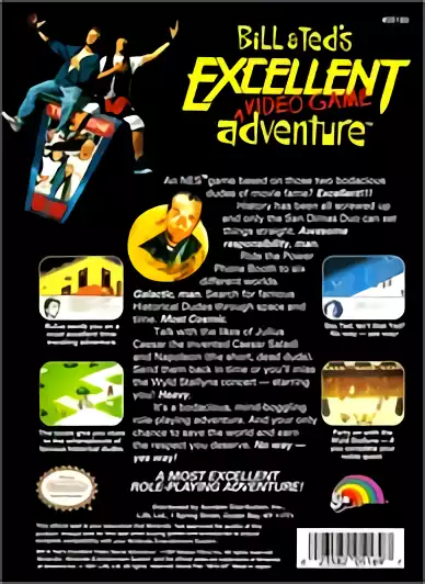 Image n° 2 - boxback : Bill & Ted's Excellent Video Game Adventure