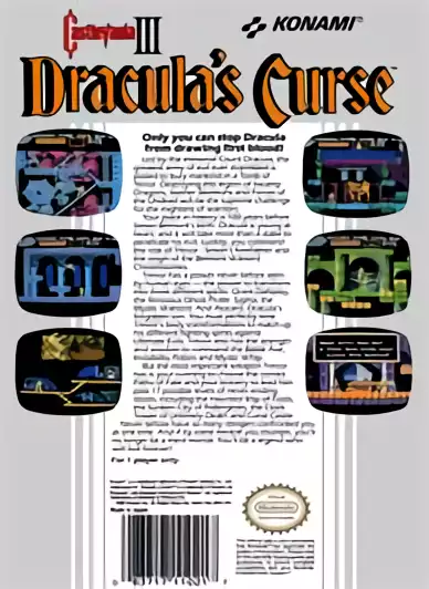 Image n° 2 - boxback : Castlevania III - Dracula's Curse