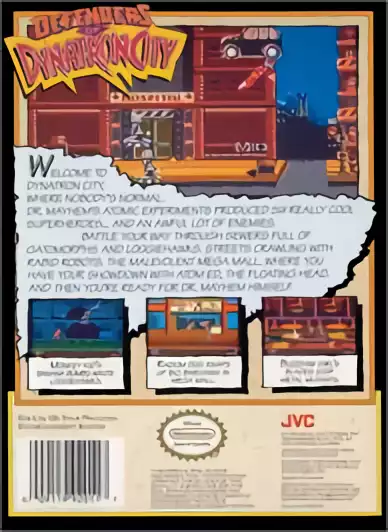 Image n° 2 - boxback : Defenders of Dynatron City