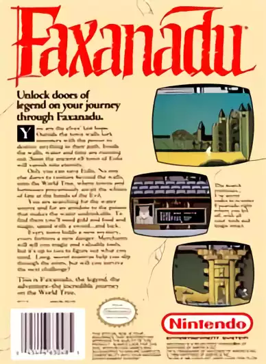 Image n° 2 - boxback : Faxanadu