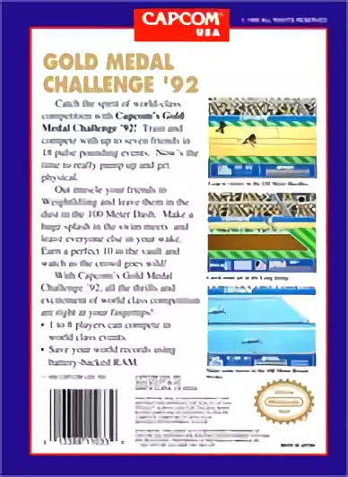 Image n° 2 - boxback : Gold Medal Challenge '92