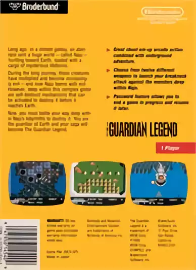 Image n° 2 - boxback : Guardian Legend, The