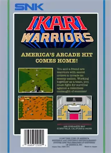 Image n° 2 - boxback : Ikari Warriors Image n° 2 - boxback : Ikari Warriors