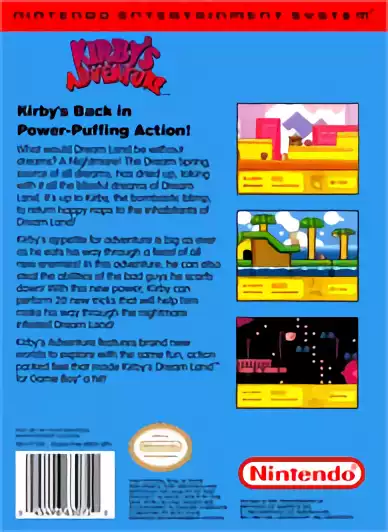 Image n° 2 - boxback : Kirby's Adventure
