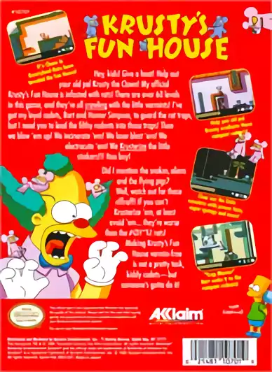 Image n° 2 - boxback : Krusty's Fun House