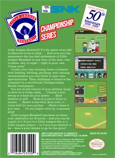 Image n° 2 - boxback : Little League Baseball - Championship Series