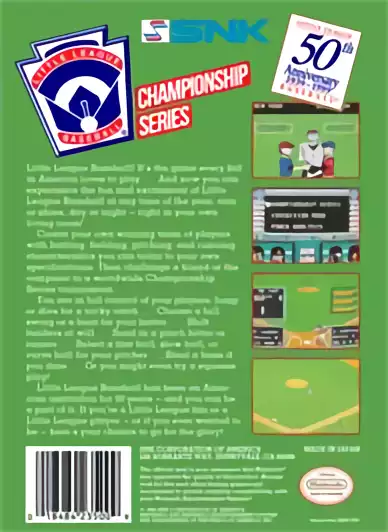Image n° 2 - boxback : Little League Baseball - Championship Series Image n° 2 - boxback : Little League Baseball - Championship Series