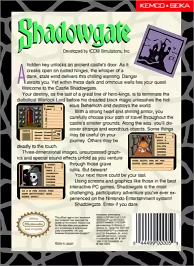 Image n° 2 - boxback : Shadowgate