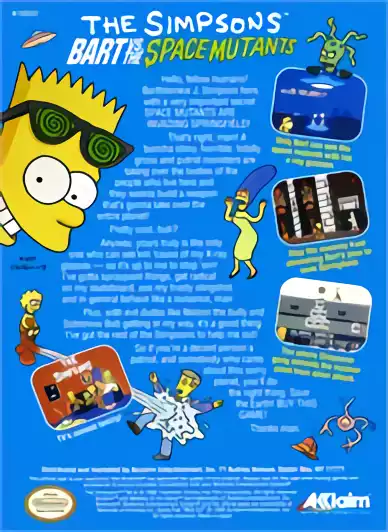 Image n° 2 - boxback : Simpsons, The - Bart vs. the Space Mutants