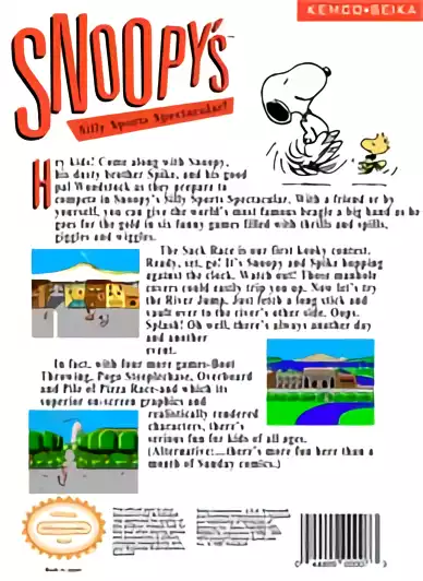 Image n° 2 - boxback : Snoopy's Silly Sports Spectacular!