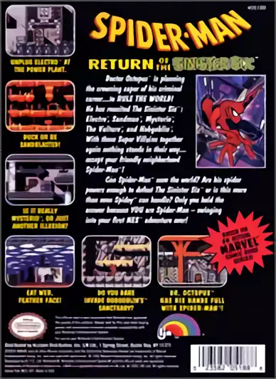 Image n° 2 - boxback : Spider-Man - Return of the Sinister Six