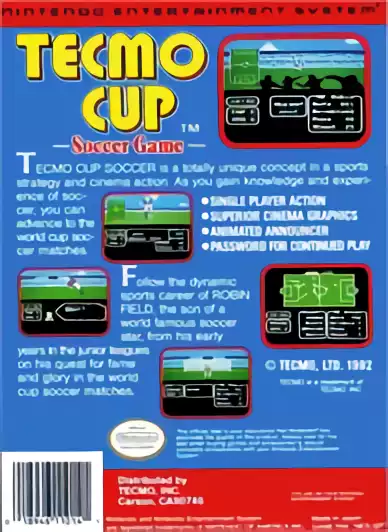 Image n° 2 - boxback : TECMO CUP - Soccer Game