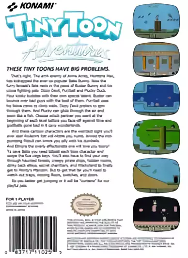 Image n° 2 - boxback : Tiny Toon Adventures