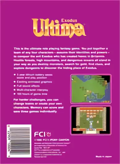 Image n° 2 - boxback : Ultima III - Exodus