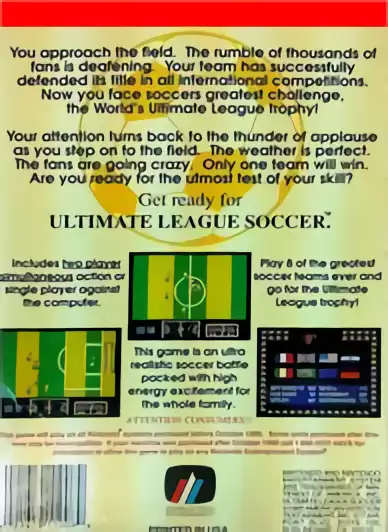 Image n° 2 - boxback : Ultimate League Soccer