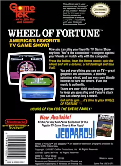 Image n° 2 - boxback : Wheel of Fortune - Starring Vanna White