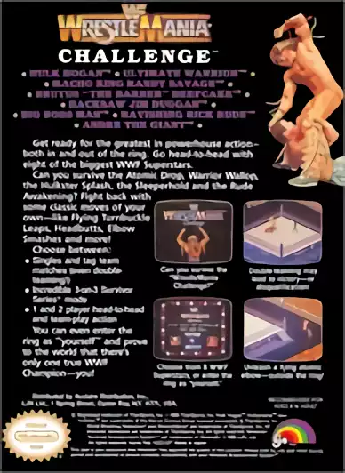 Image n° 2 - boxback : WWF Wrestlemania Challenge