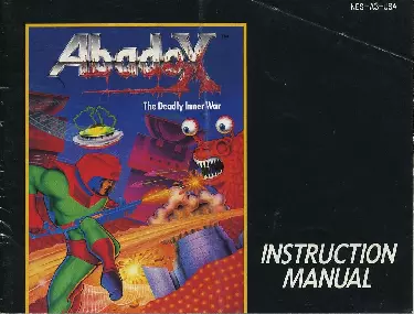 manual for Abadox - The Deadly Inner War