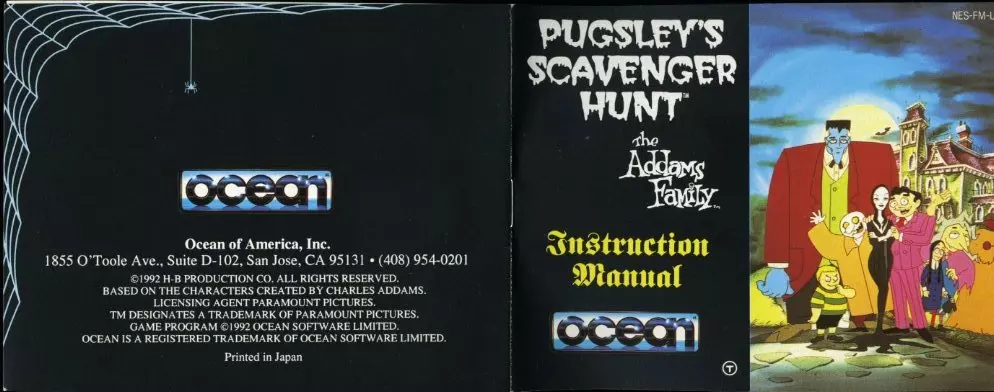 manual for Addams Family, The - Pugsley's Scavenger Hunt