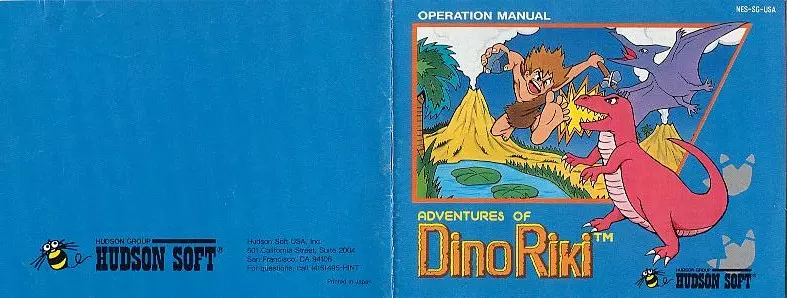 manual for Adventures of Dino Riki