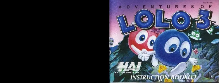 manual for Adventures of Lolo 3