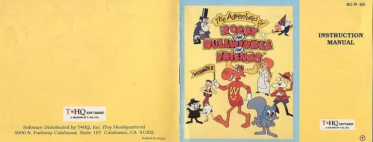 manual for Adventures of Rocky and Bullwinkle and Friends, The
