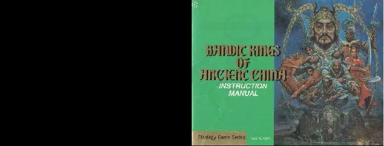 manual for Bandit Kings of Ancient China