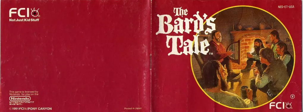 manual for Bard's Tale, The - Tales of the Unknown