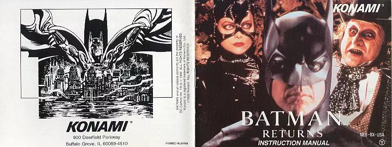 manual for Batman Returns