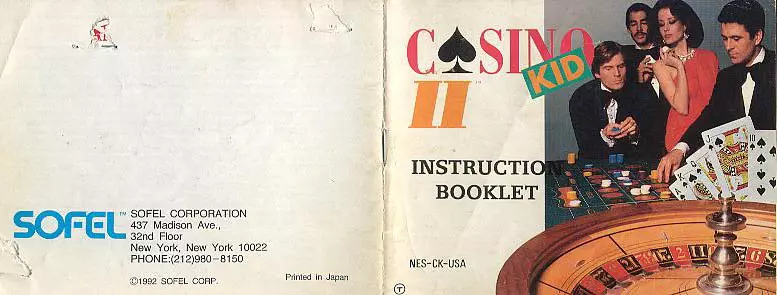 manual for Casino Kid II