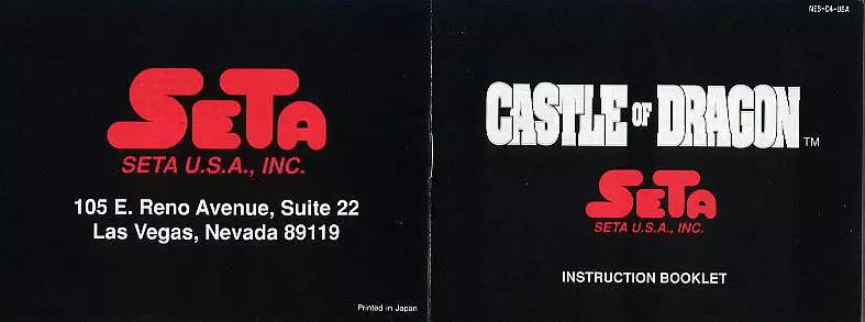 manual for Castle of Dragon