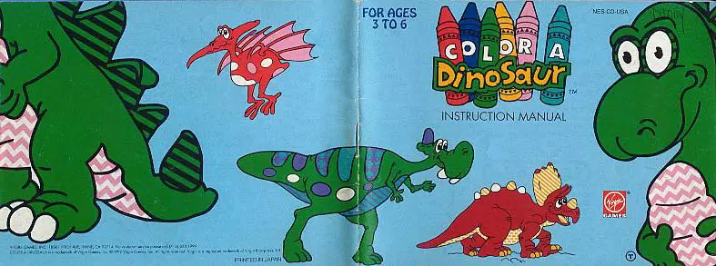 manual for Color a Dinosaur
