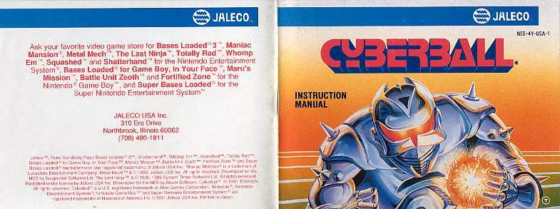 manual for Cyberball