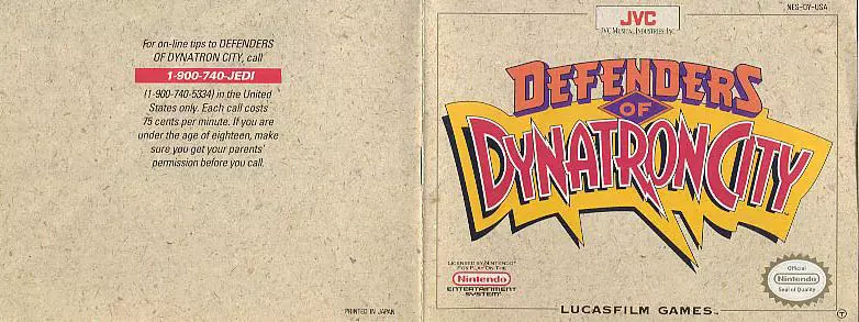 manual for Defenders of Dynatron City