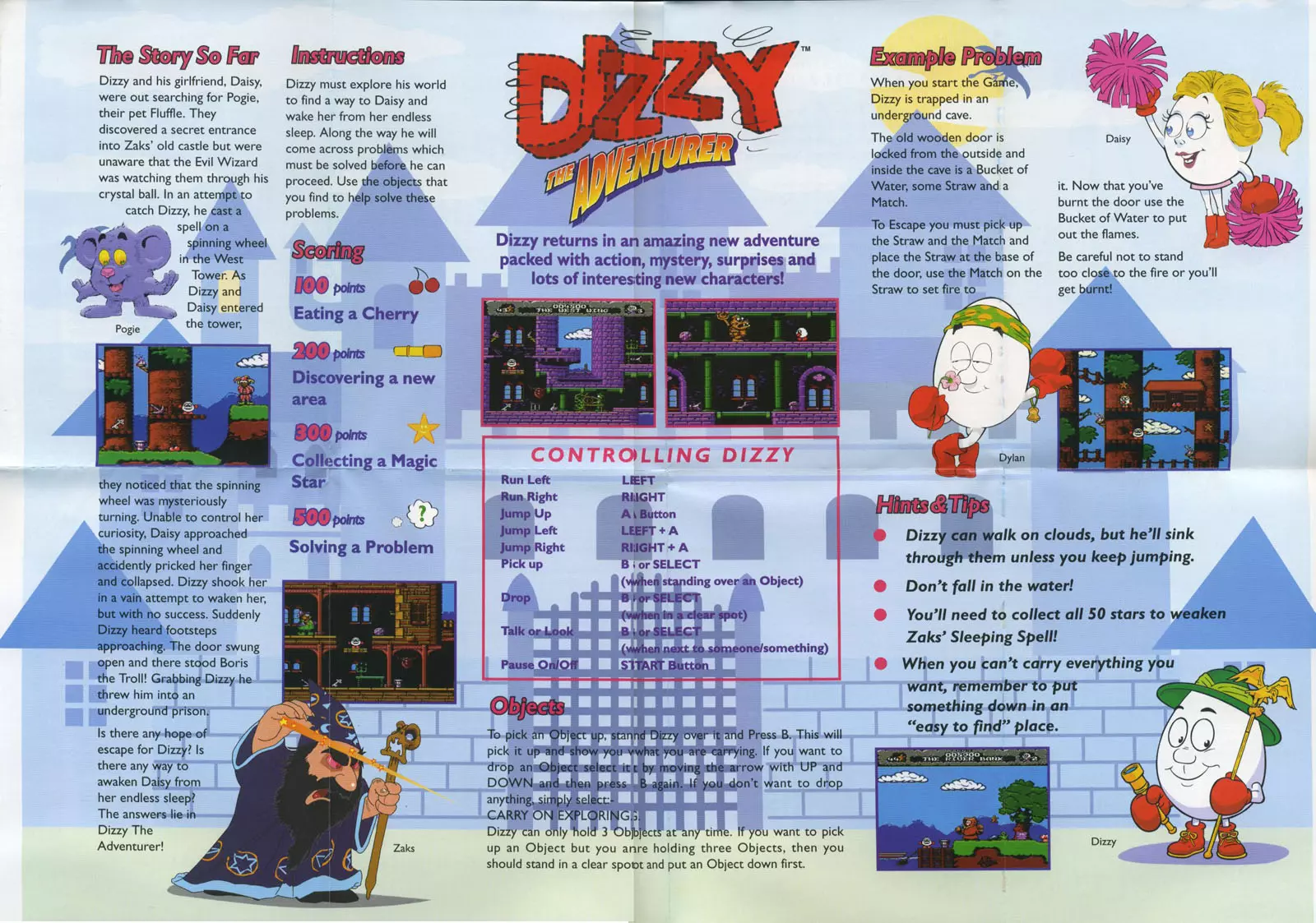 manual for Dizzy the Adventurer