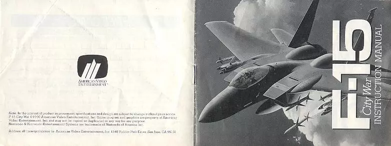manual for F-15 City War