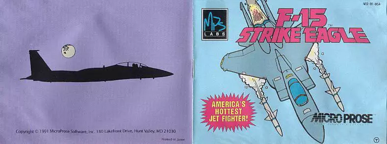 manual for F-15 Strike Eagle