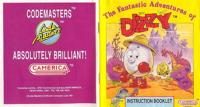 manual for Fantastic Adventures of Dizzy, The