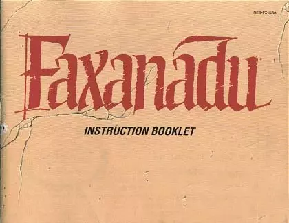 manual for Faxanadu